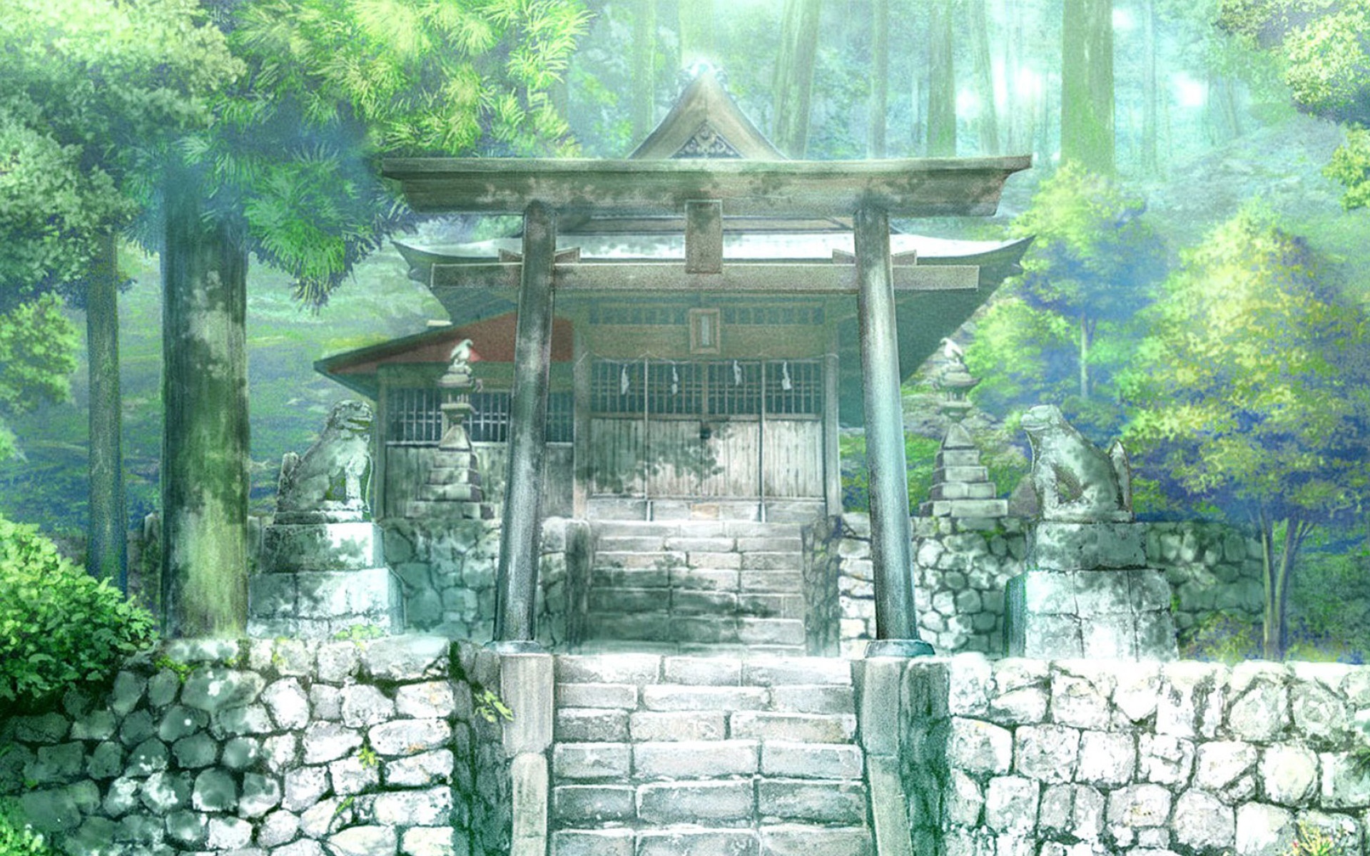 动漫场景美图分享:带你感受不一样的春夏秋冬