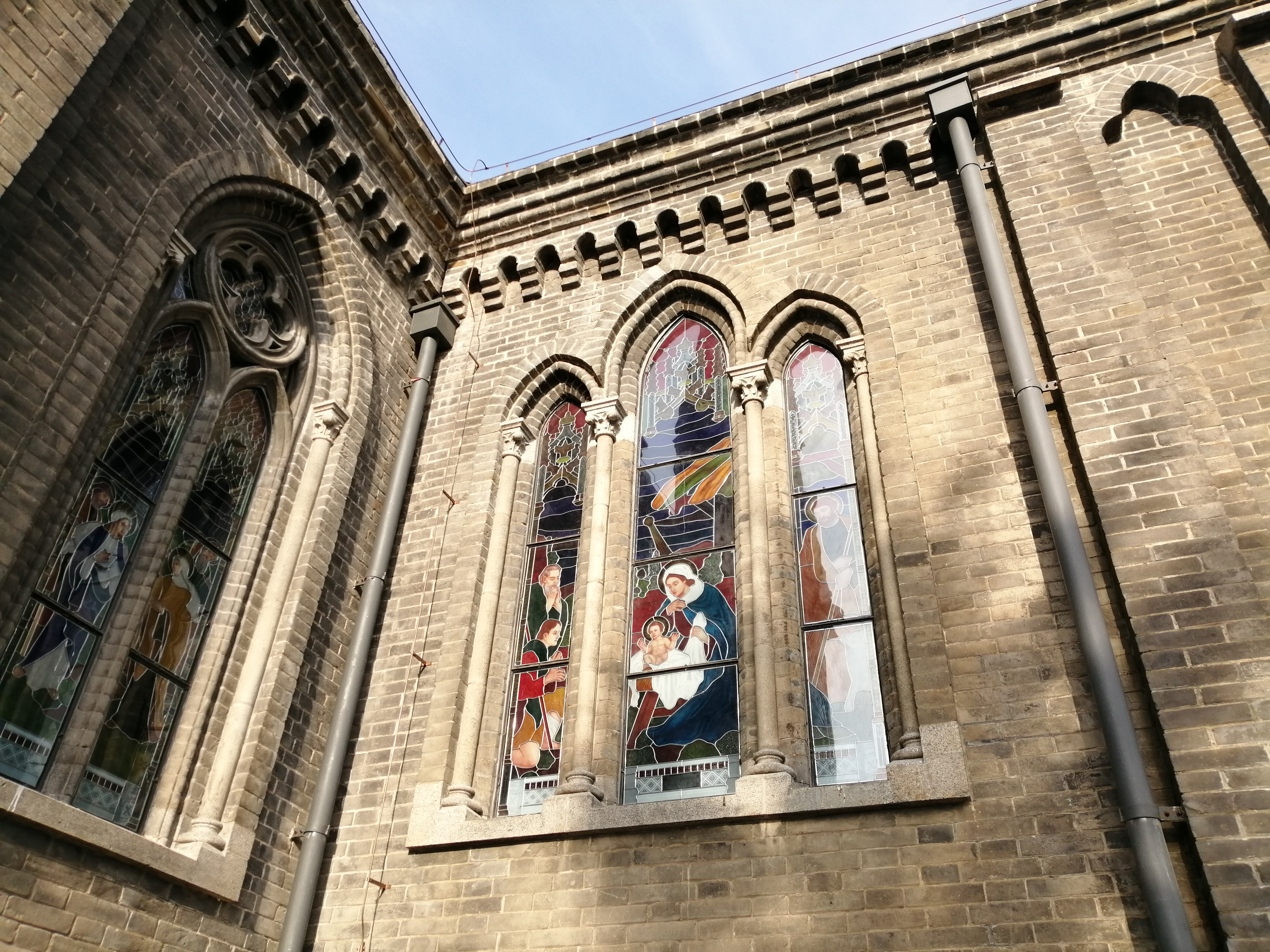 吉林市著名景点天主教堂修缮工程完工