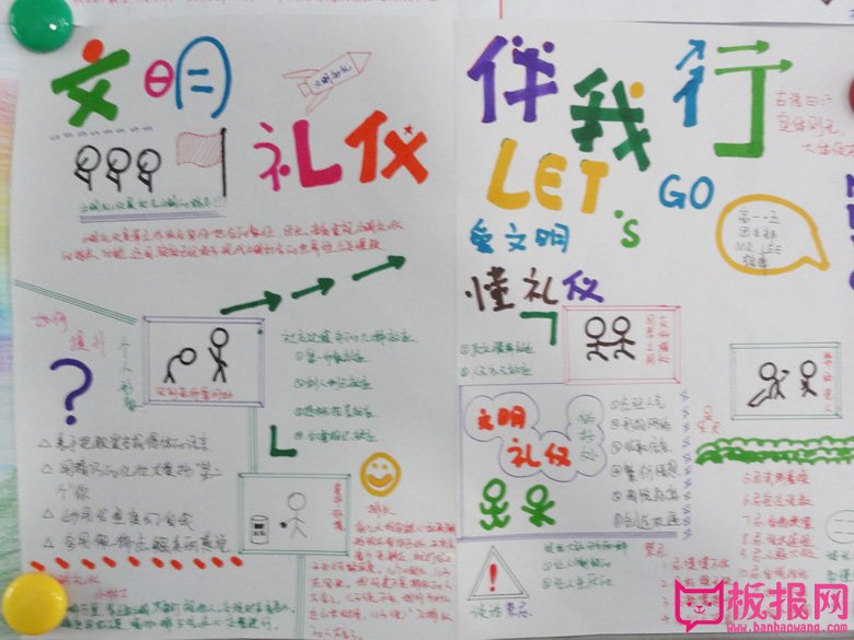 你还在愁文明礼仪手抄报怎么画?小学生文明礼仪手抄报