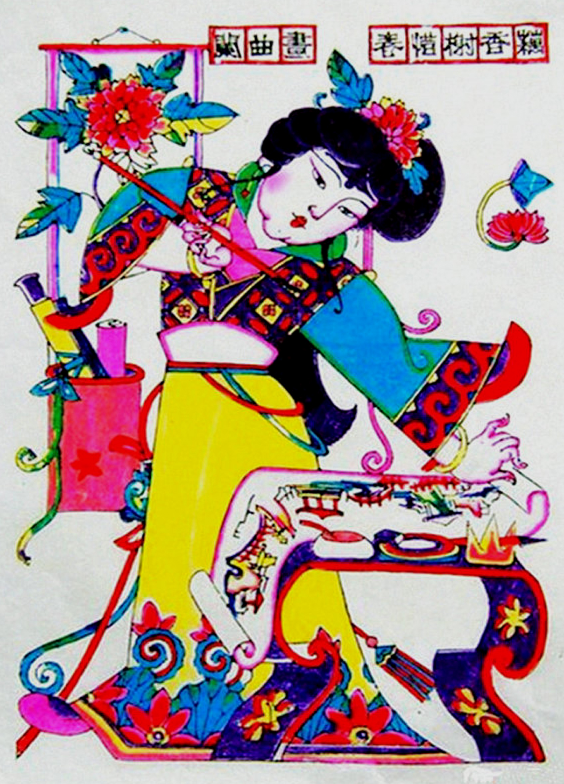 画笔下的神韵,色彩与造型俱佳,孙忠会10幅年画作品欣赏