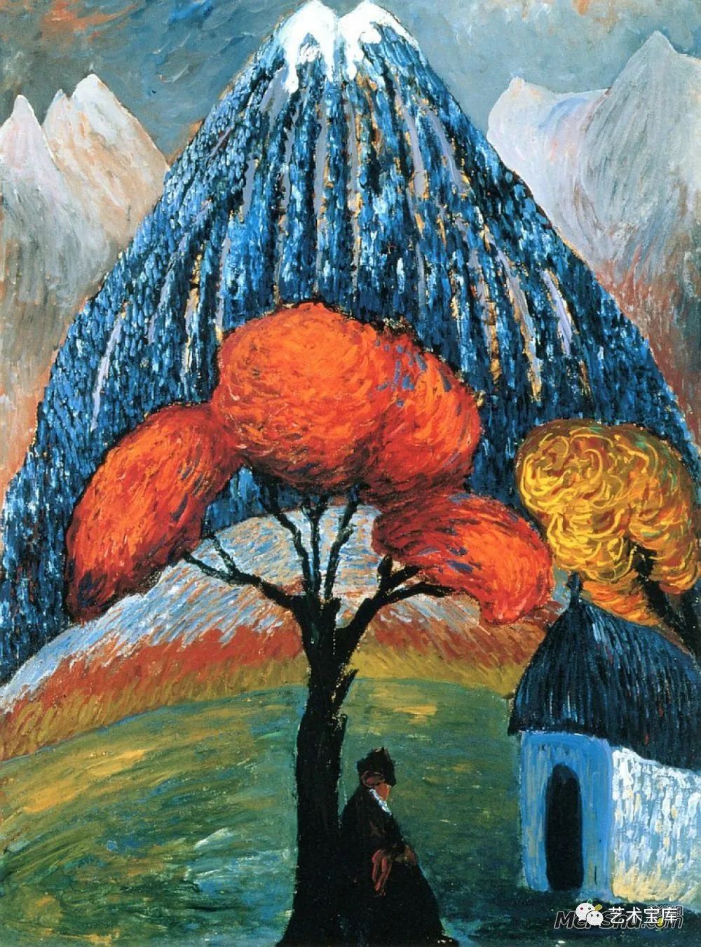 西方艺术史:表现主义先锋派俄罗斯女性油画家 冯·韦雷夫金作品