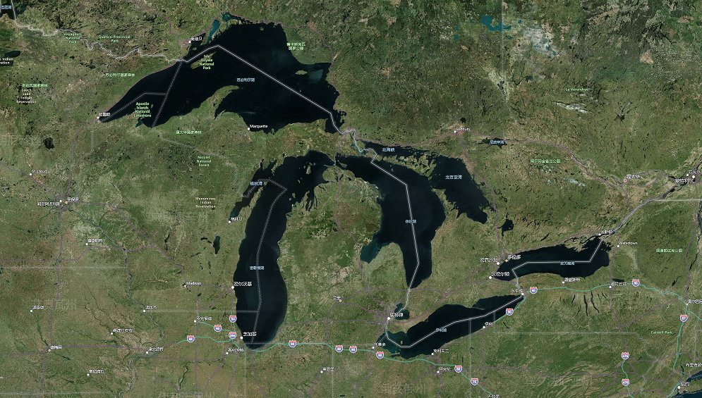 伊利湖面积2.57万平方公里,为 世界第十大淡水湖
