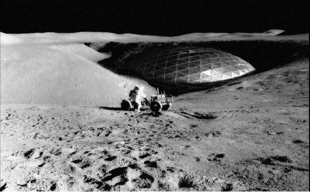 月球背面外星人建筑图片