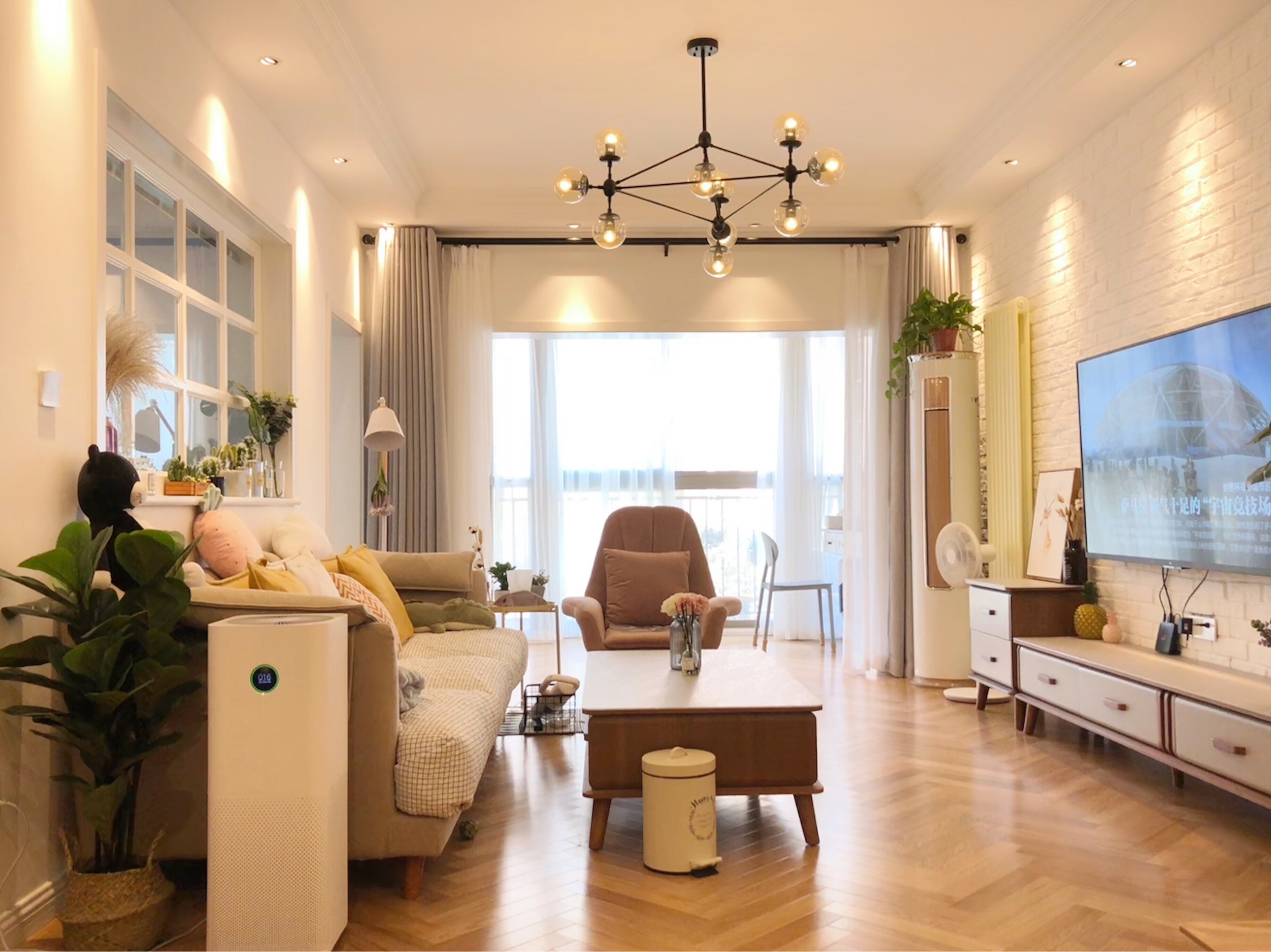 自己装修小户型两房,看完客厅内心要"膨胀"了!这才叫北欧风