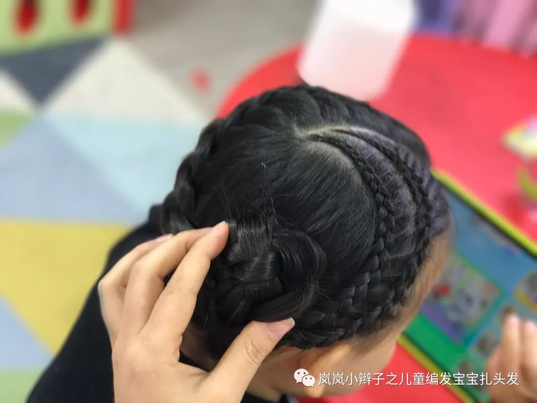 岚岚小辫子儿童编发 第126个发型 两用月亮造型