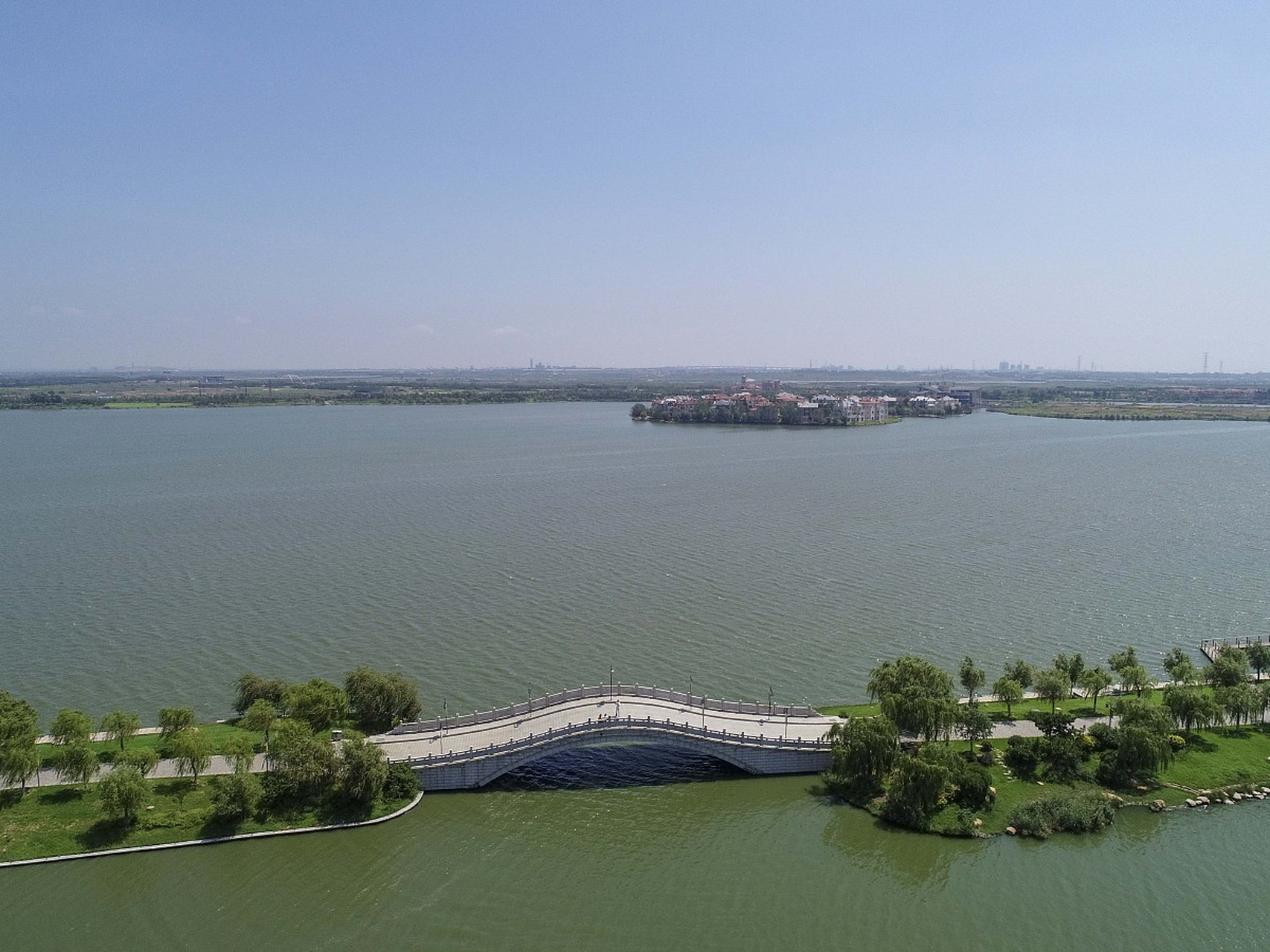 动态优创月#位于静海县东部的团泊湖,素有"乾隆湖"之称,距离市区仅8