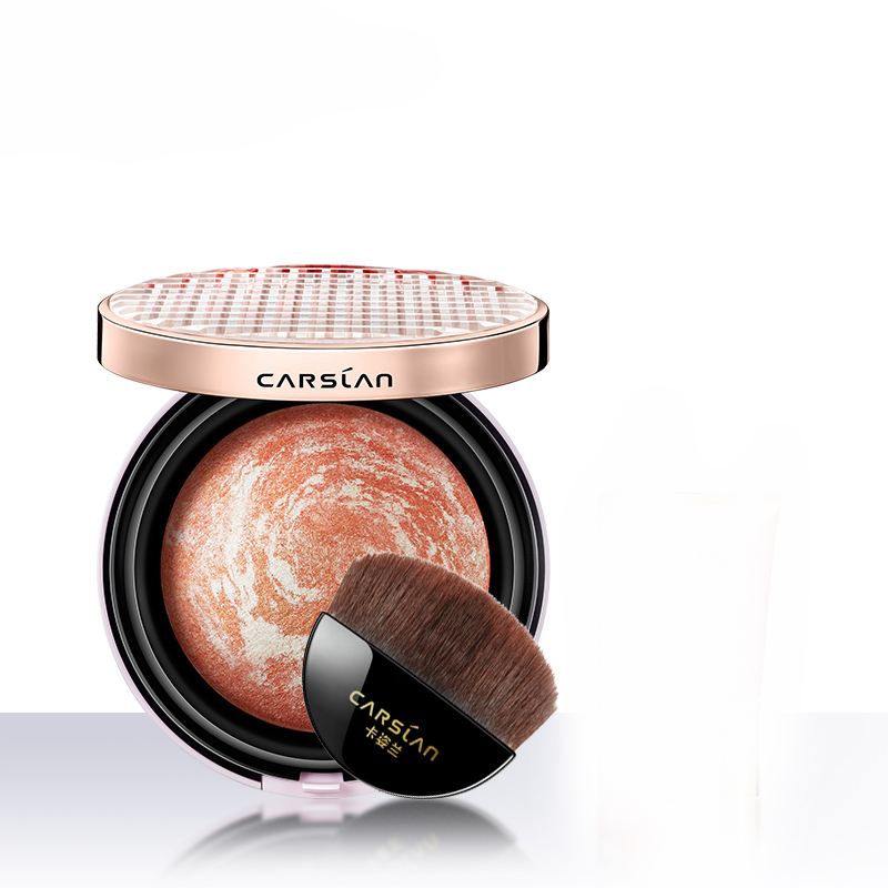 卡姿兰腮红正品包邮胭脂膏腮红盘球裸妆修颜提亮单色粉色橘色彩妆
