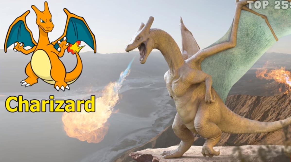 当神奇宝贝变成真实画风,鬼斯通有点恐怖,喷火龙太霸气了!