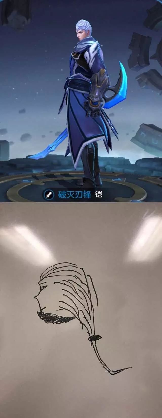 王者荣耀又一灵魂画手神作 看完本命英雄画像想打人!