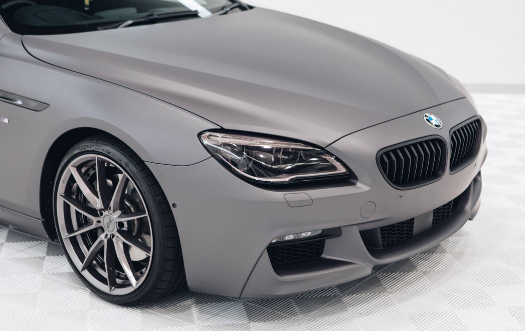 宝马6系grancoupe哑光钛灰色涂装