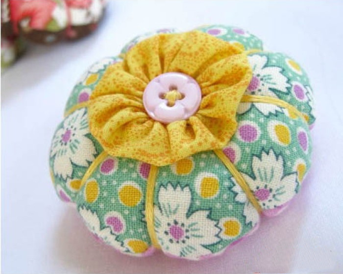 手工布艺:美丽的南瓜针插包,简单易学,看一遍就能学会