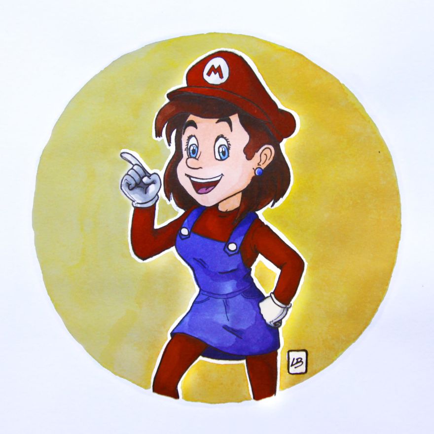 女版的超级马里奥