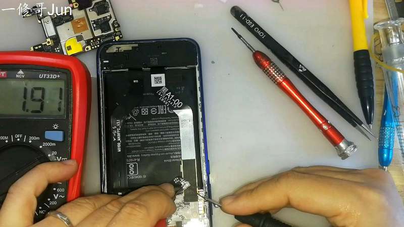 红米note7进水 有显示无背光维修全过程 数码 数码综合 好看视频