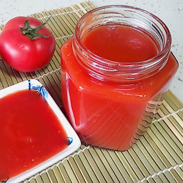 自制番茄酱,酸甜可口零添加,蘸馒头,面包都好吃