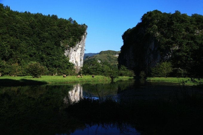 湖南娄底湄江国家地质公园,是湘中地区唯一的国家地质公园