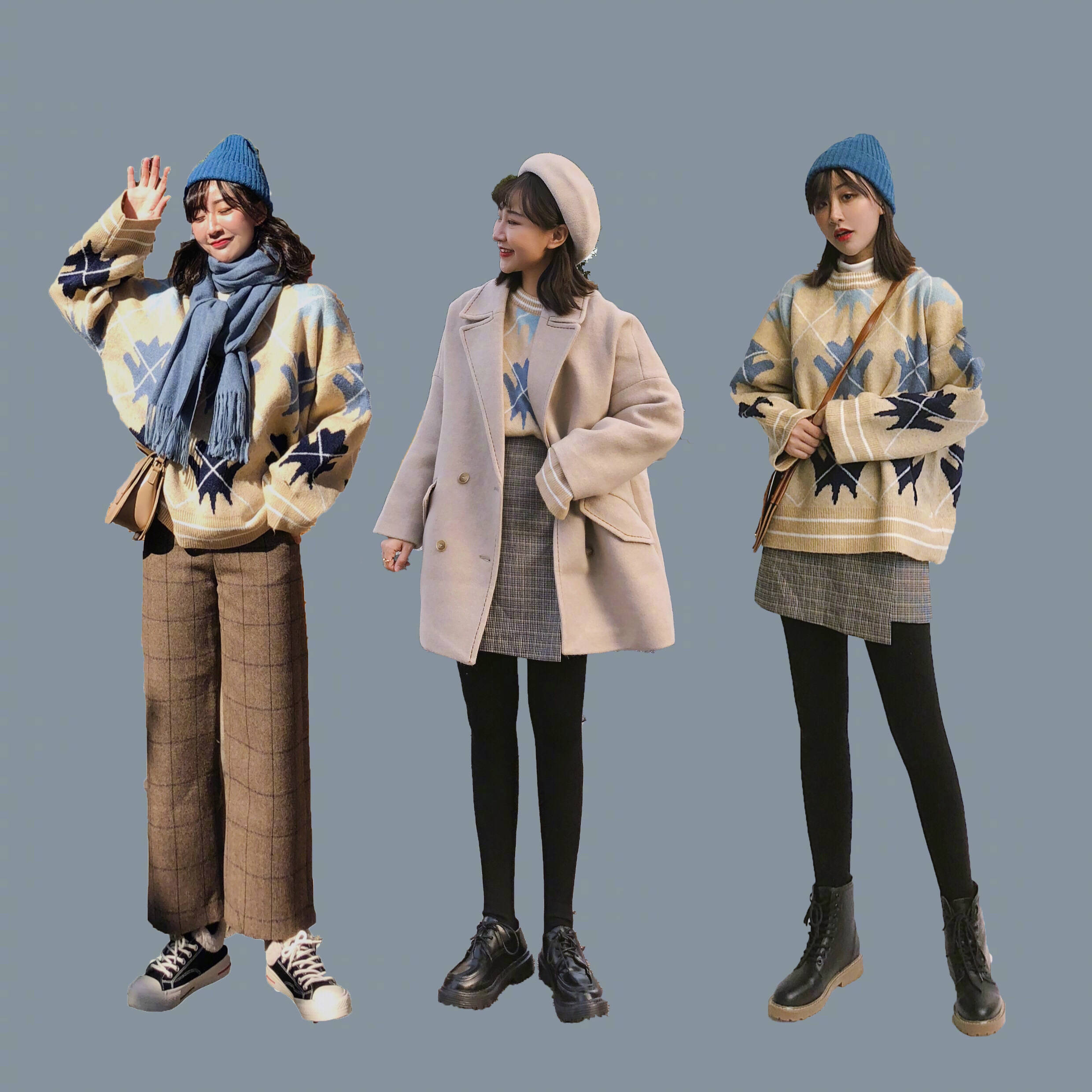 穿搭look:27套冬日穿搭,一起来做最亮眼的小姐姐