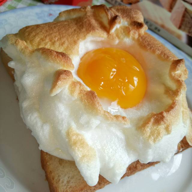 云朵吐司蛋,高颜值早餐,吃完瞬间恢复元气