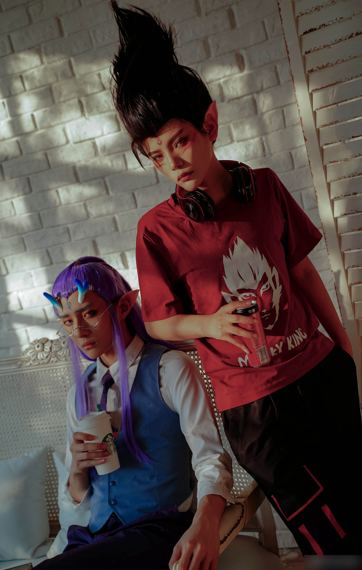 哪吒和敖丙的现代装cosplay见过没?造型真是既帅气又个性哦!