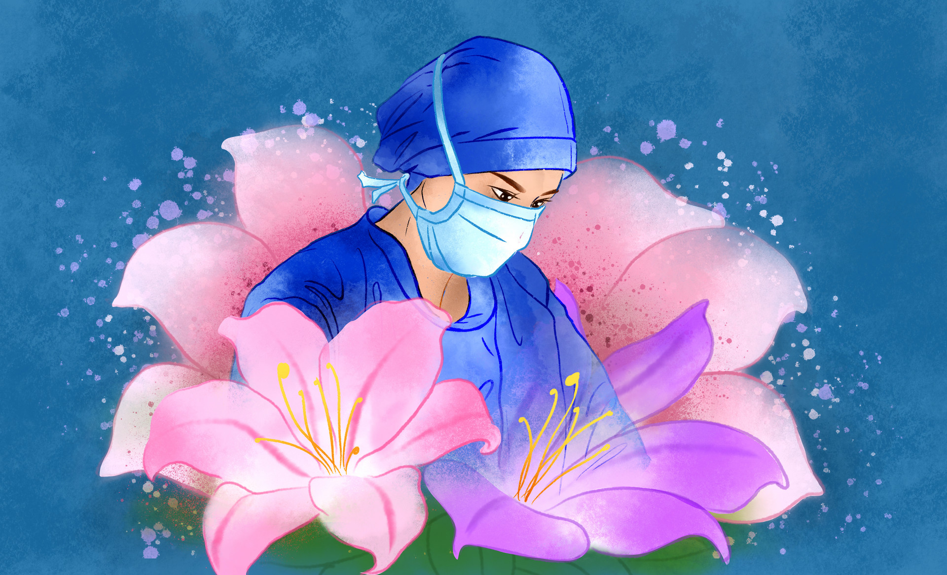 护士节插画分享|祝福你,亲爱的天使!