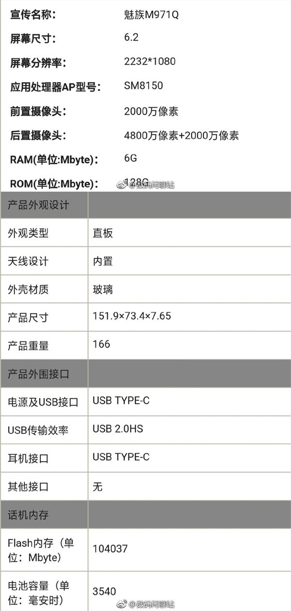 魅族16s最新渲染图参数大曝光 6.2英寸屏4800万双摄