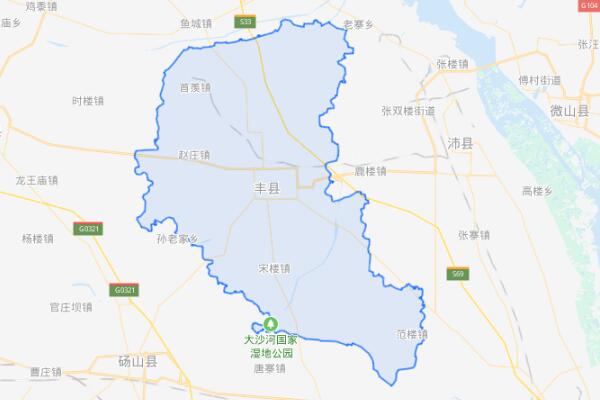 江苏丰县位置地图图片