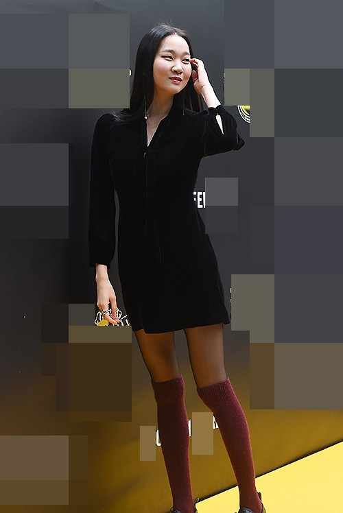 韩国模特张允珠某服装品牌举行的宣传活动