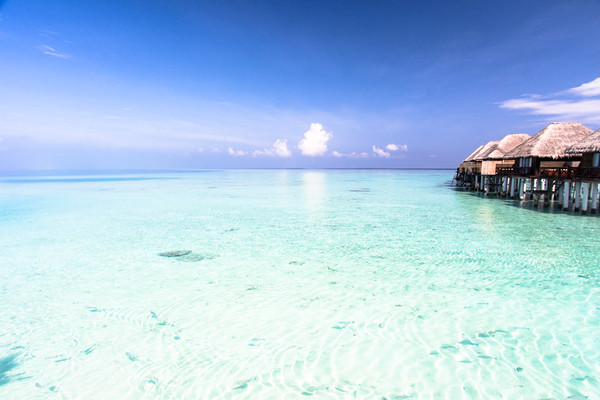 马尔代夫,美露丽芙岛:原来蓝,可以分很多种颜色