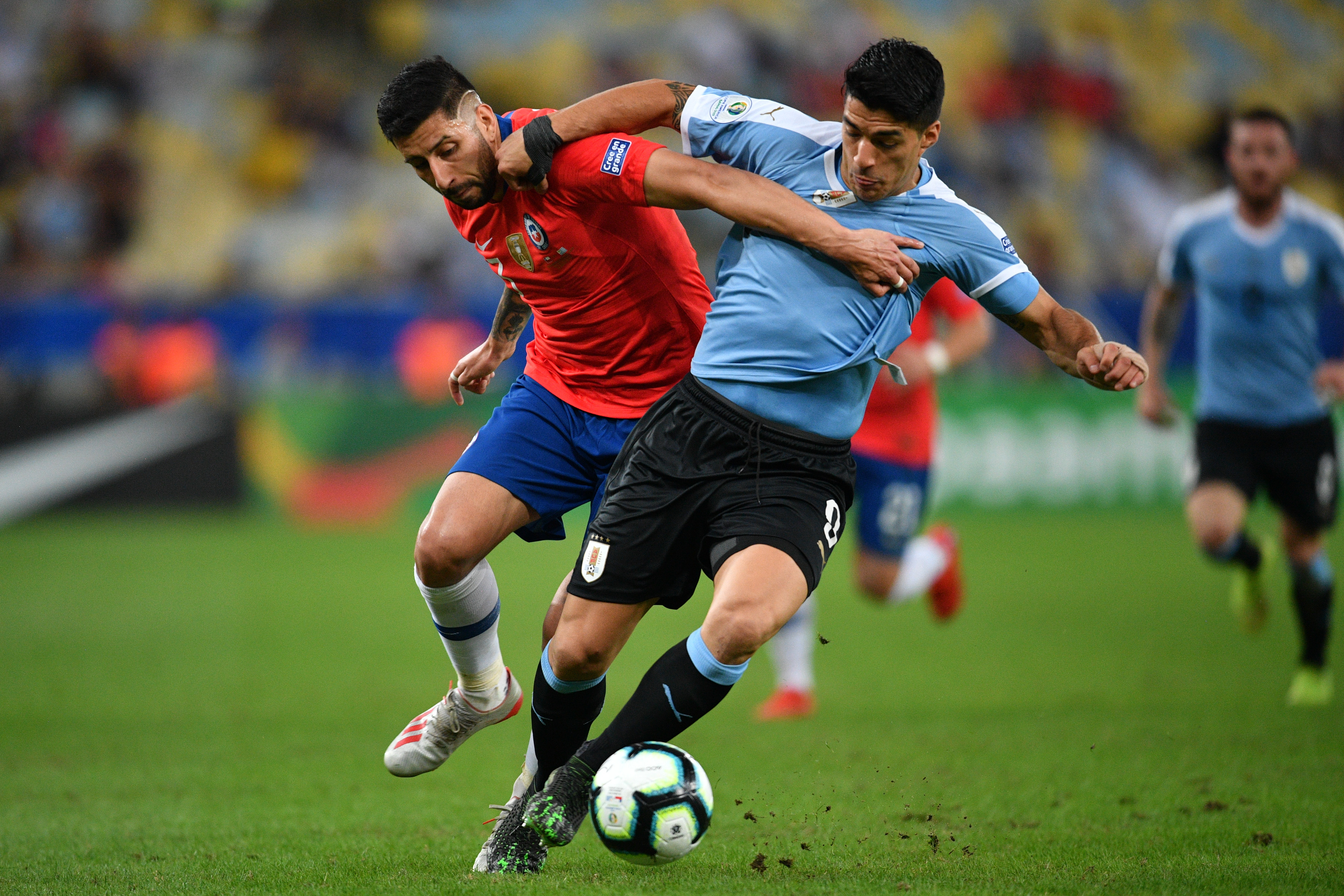 里约热内卢(巴西),2019年6月25日    (体育)(3)足球——美洲杯:乌拉圭