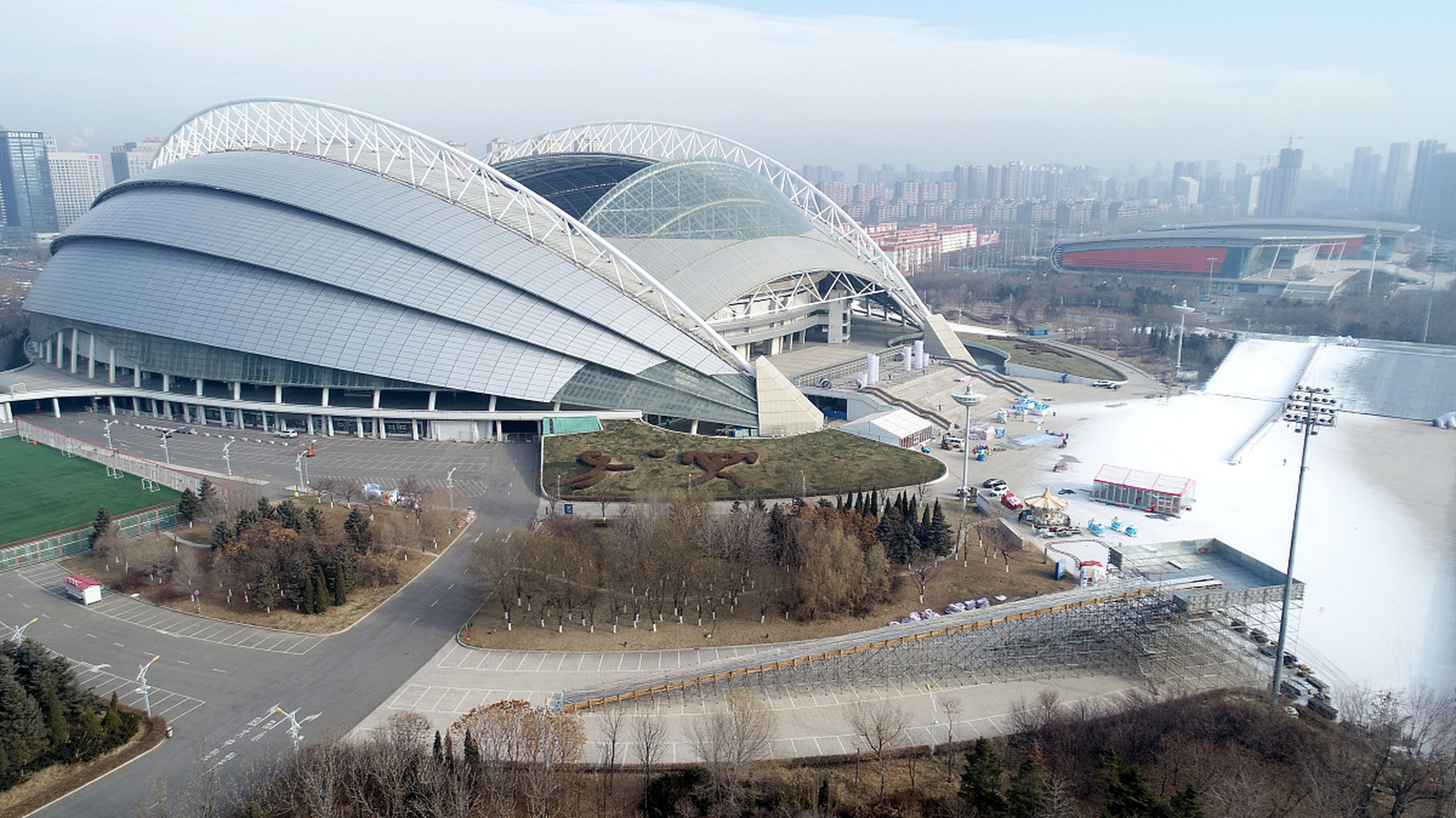 922022年1月2日,黑龙江省齐齐哈尔市34中学校体育馆发生坍塌事故