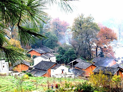 婺源乡村山水风光,美丽的自然风景犹如一幅幅水彩墨画