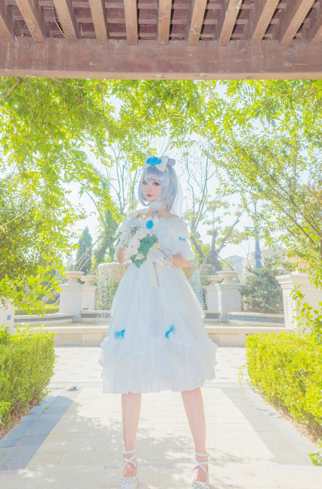 vocaloid—洛天依 小姐姐可爱花嫁装cos!