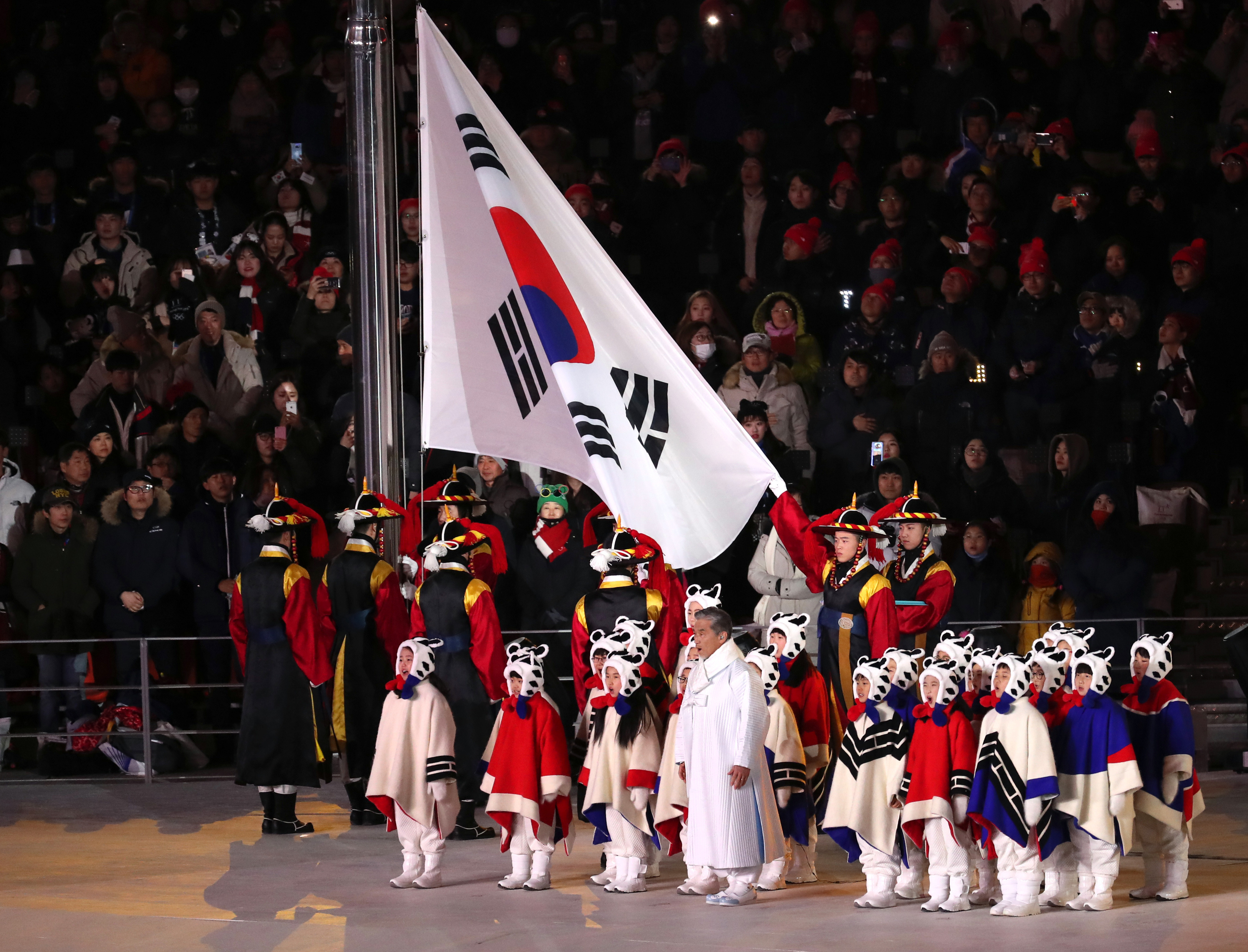 平昌冬奥会闭幕式图片