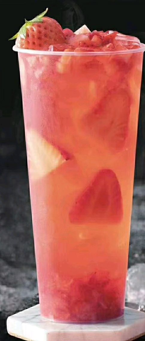 家庭版的草莓果粒果汁做法