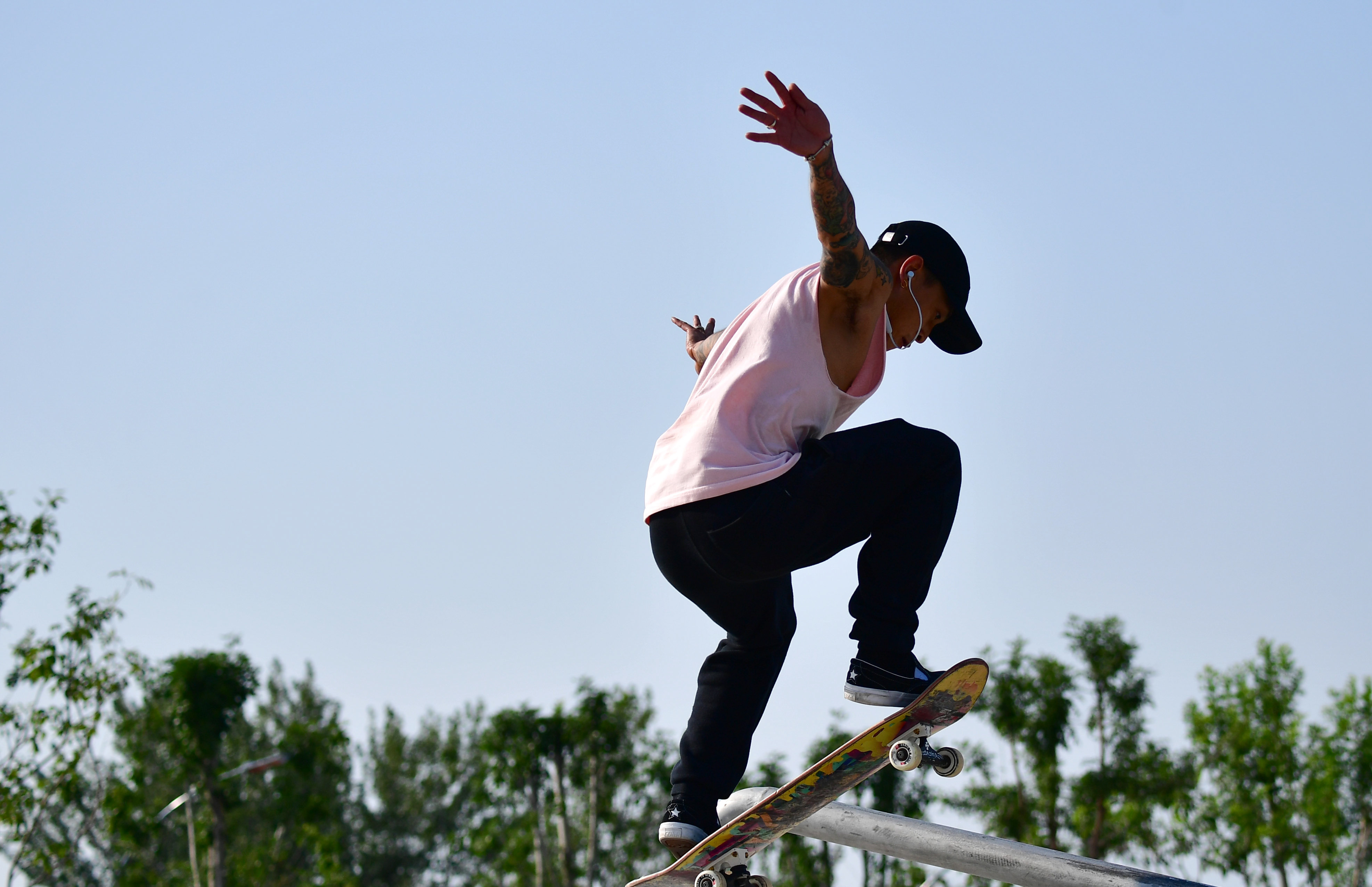 滑板|中国极限运动大会街式滑板比赛举行