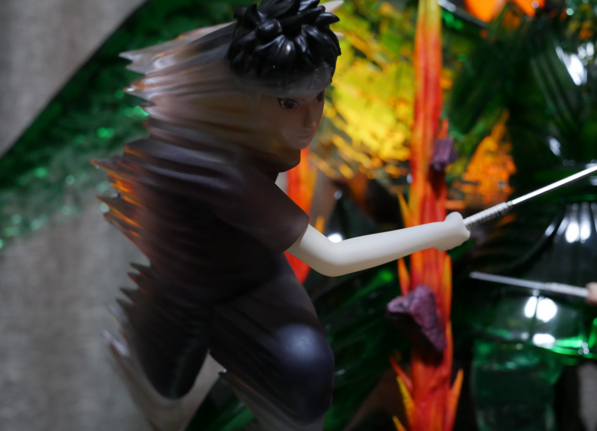 火影:宇智波止水手办,脚踩家族石碑,须佐能乎威武霸气