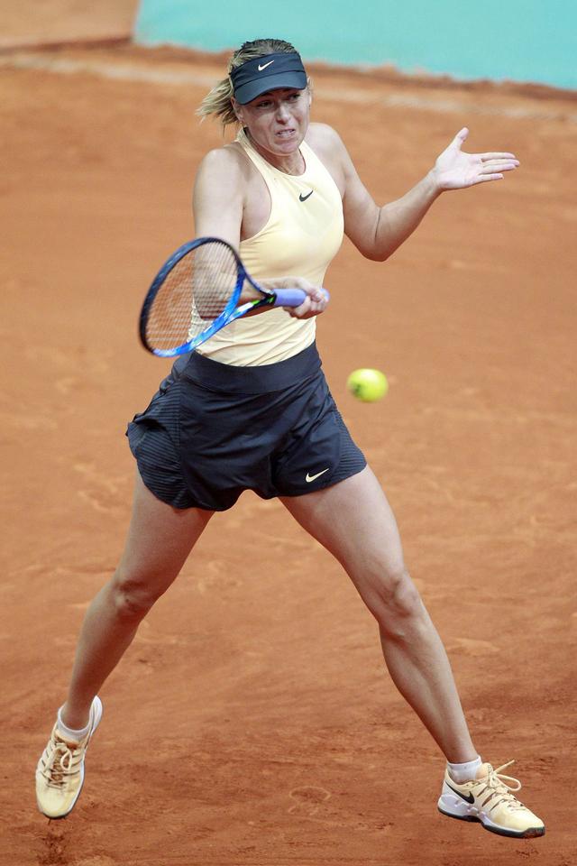 玛丽亚莎拉波娃(maria sharapova)参加墨西哥马德里网球公开赛