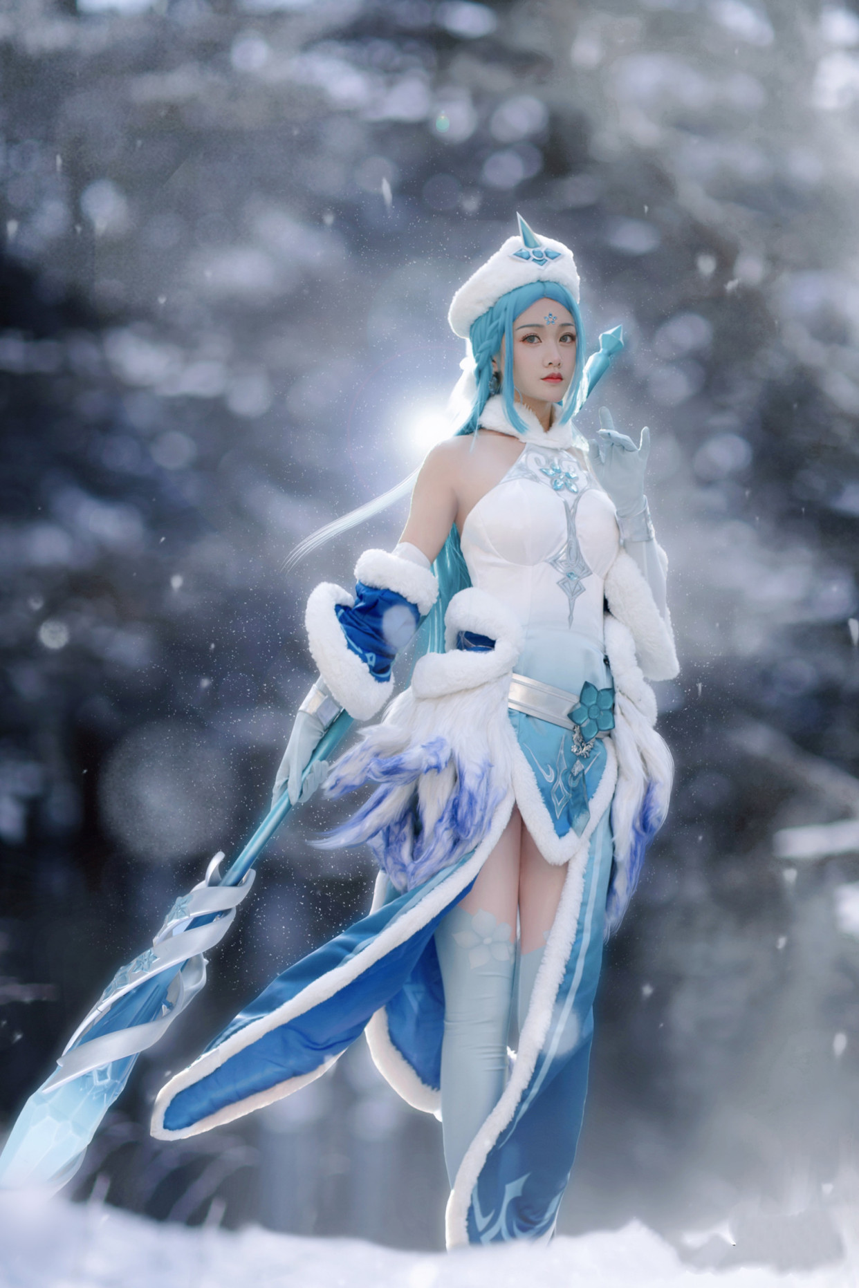 三组国人妹子cos的《王者荣耀》游戏角色"王昭君"!造型不错哦