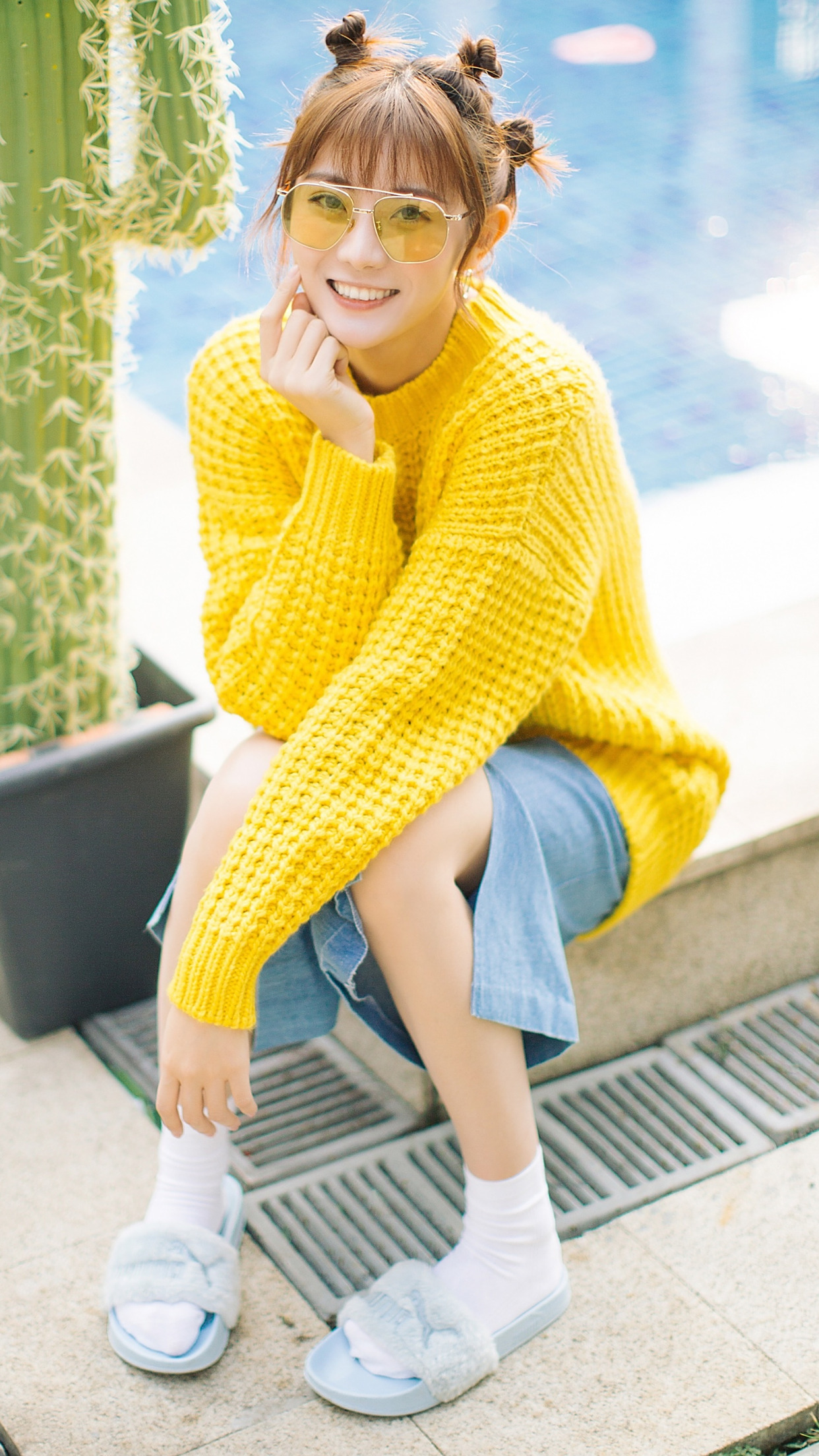 牟星精美壁纸:清爽俏皮,可爱甜美,魅力迷人!