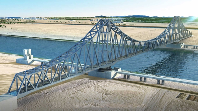 "中国造"钢结构漂洋过海 为埃及"中国造"转体桥提供"子弹"