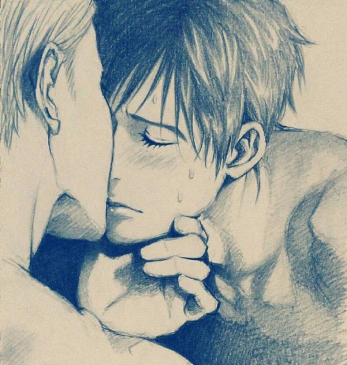 67画师モエミ笔下维克多和勇利的铅笔画,每一张都超有爱