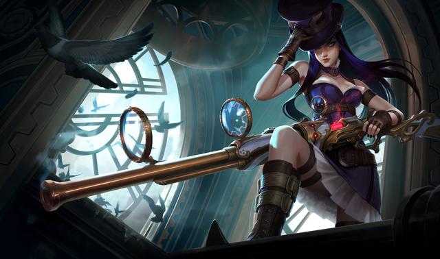 英雄联盟lol皮城女警凯特琳全皮肤高清无水印原画下载