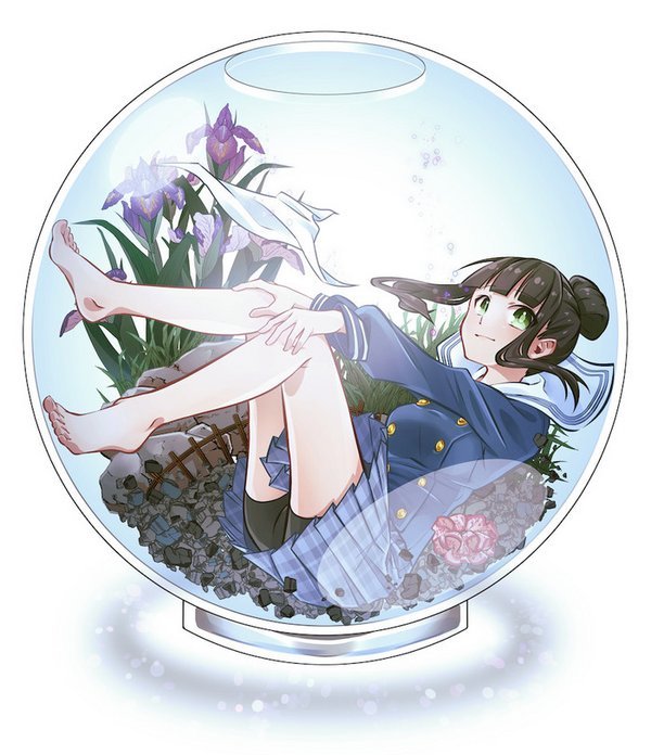 动漫二次元少女许愿瓶——你的美梦里,有她沉睡