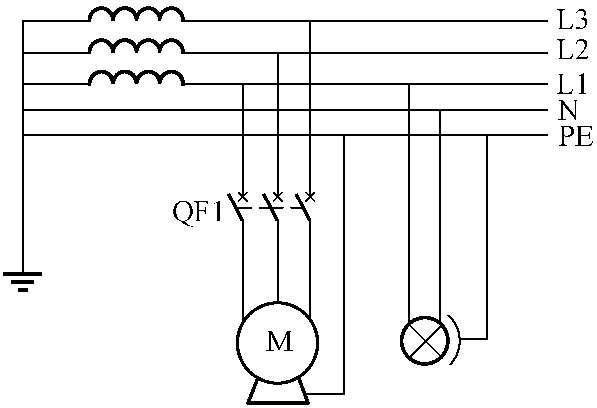 TN-C-S系统接线图图片