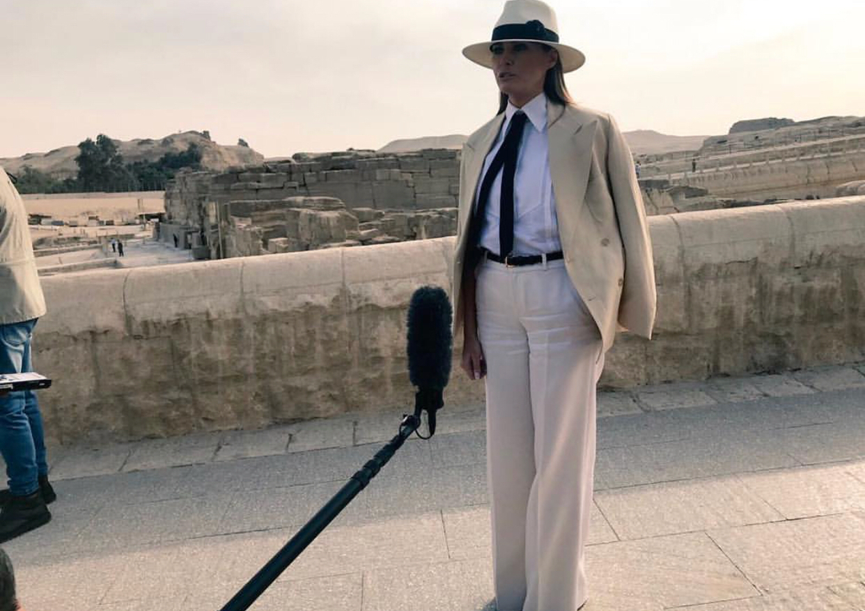 今日,美国第一夫人梅拉尼娅结束了十几天的非洲之旅,最后一站选择了