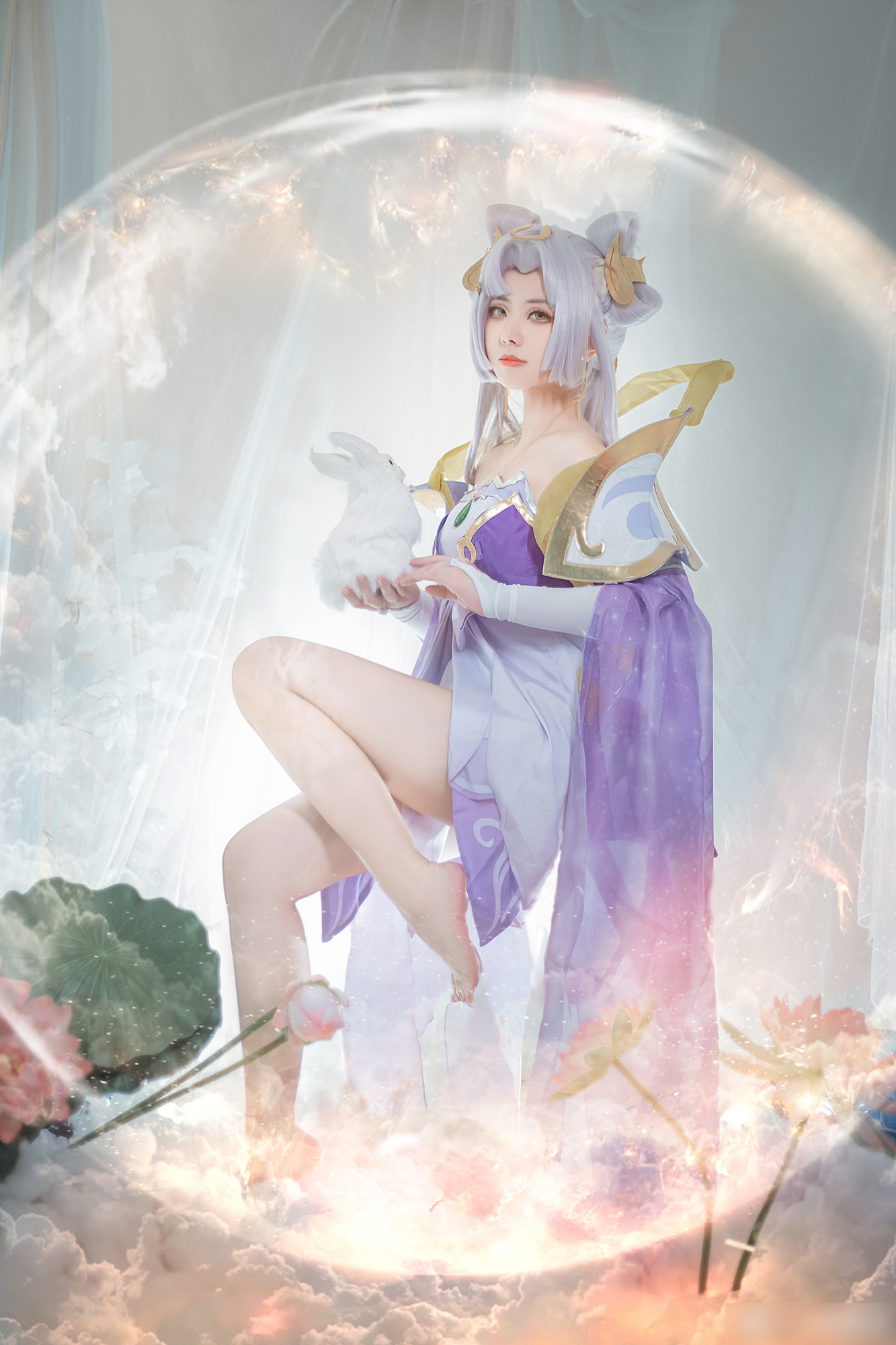 三组《王者荣耀》角色嫦娥的cosplay作品!冒着仙气的高质量大作