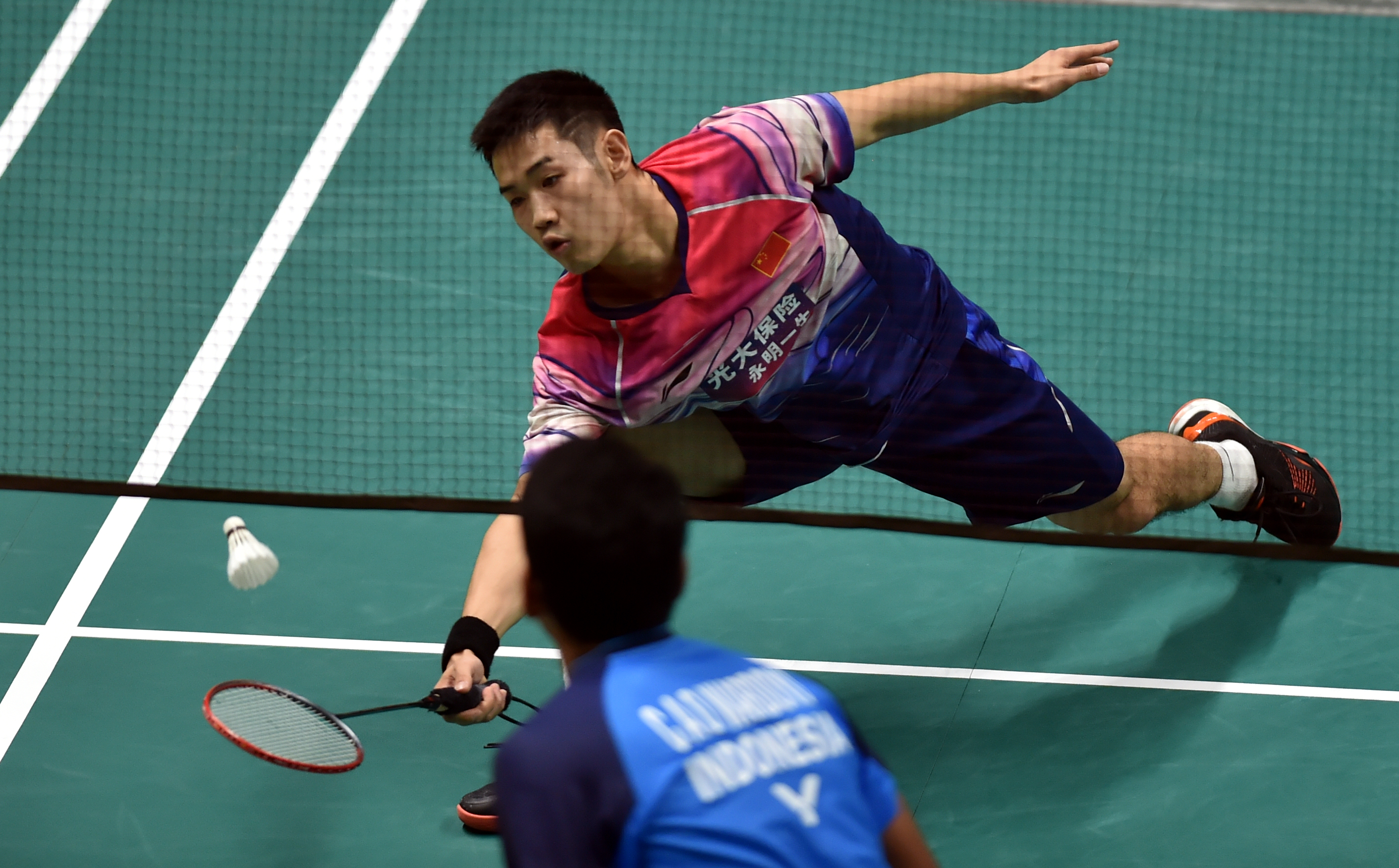 羽毛球——澳门公开赛:孙飞翔晋级四强(1)