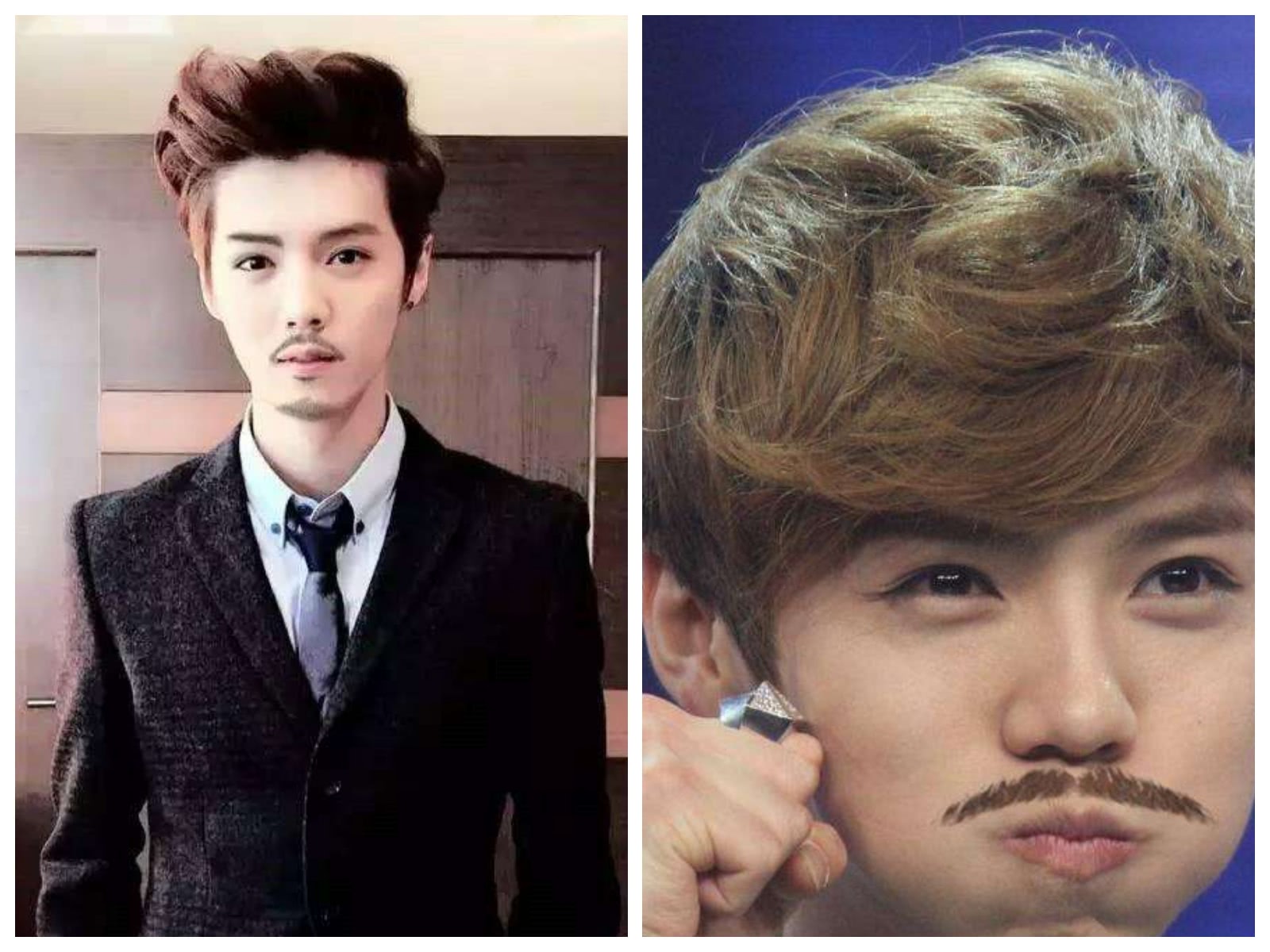 都说鹿晗很"清秀",那是你没见过留胡子的他,秒变帅气大叔!