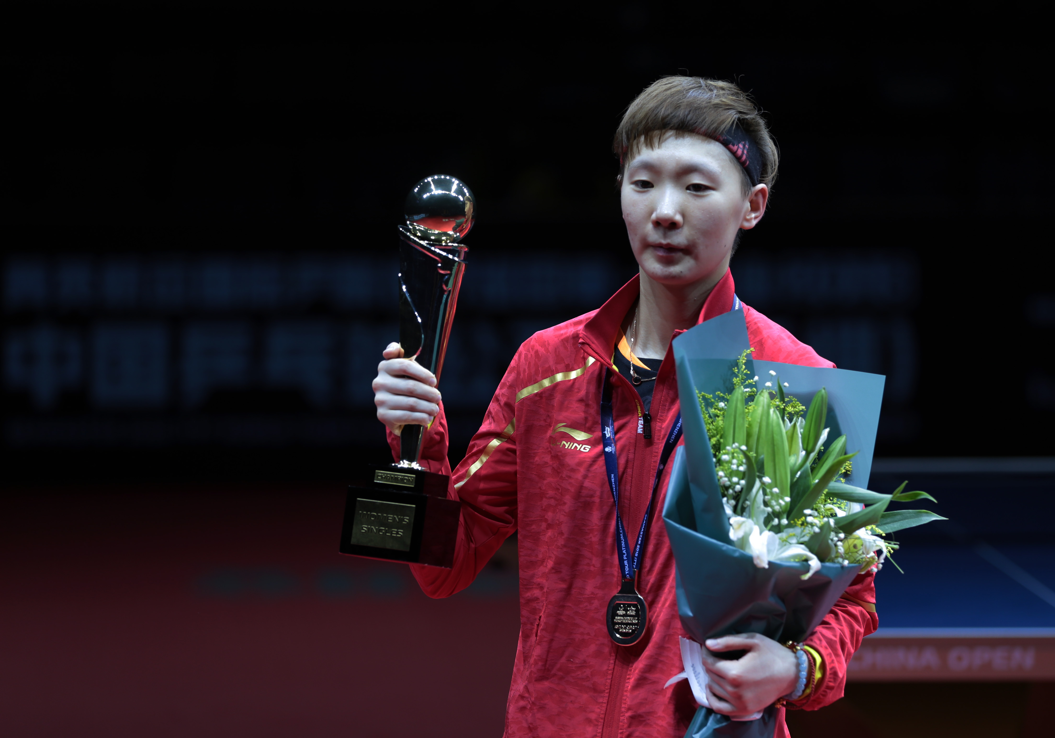 乒乓球——中国公开赛:王曼昱获女单冠军(1)