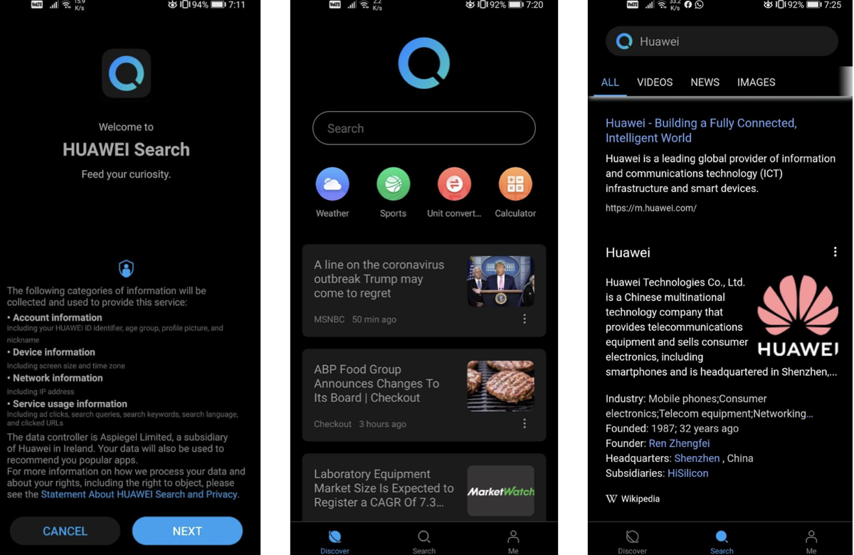 华为搜索曝光,已开启测试
