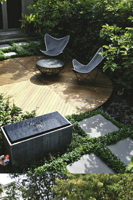 圆形防腐木平台